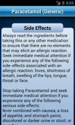 Drug Dictionary android App screenshot 3